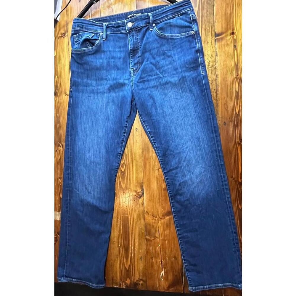 Mavi Mens Jeans 36x30 Dark Wash Stretch Slim Straight Denim Made‎ in Turkey